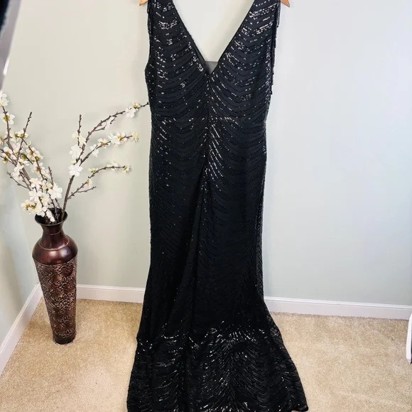 Missord Black Sequin Evening Dress Size 3X (Fits Size 2X) - Picture 6 of 7